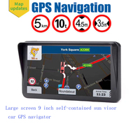 Sistema de Navegación GPS para Automóvil con Pantalla Táctil de 9 Pulgadas, Alertas para Conductores de Camiones, Navegación GPS Inteligente para Automóvil con Mapas Gratuitos
