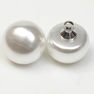 Decorative Shiny Shank Buttons,Coat Gold Custom Pearl Button For Clothing Up Shirt
