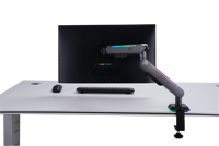 Nouveau support de moniteur ergonomique U-JIE à ressort à gaz, fixation de bureau, capacité 2-7 kg, 17-32 pouces, VESA 75x75 100x100, mouvement complet, inclinaison et rotation