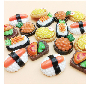 Slime Charms Miniature Japanese Pizzaa Food Sushi Rice Resin Cabochon for DIY Home Craft Making <strong>Phone</strong> <strong>Case</strong> Dollhouse <strong>Deco</strong> - Product Image 2