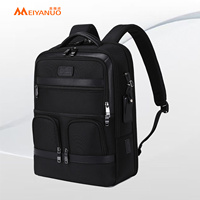 Sac de voyage urbain élégant de haute qualité, bandoulière réglable, résistant à l'eau, sac à dos pour ordinateur portable professionnel
