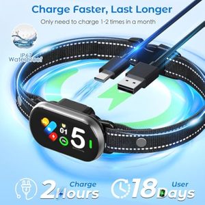 <span class=keywords><strong>Collar</strong></span> de Adiestramiento para Perros Recargable, de Plástico, con Pantalla Digital HD, Control de Ladridos, con Cinta de Nailon Tejida, Venta al Por Mayor - Product Image 3
