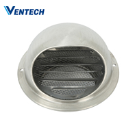 Tapa de Ventilación Redonda de Acero Inoxidable con Malla Protectora para Sistemas de Ventilación de Aire en Almacenes