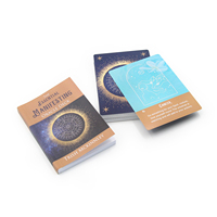 Cartes de tarot personnalisables or et blanc avec impression de logo pour la découverte de soi, revêtement brillant, boîte personnalisée écologique, commandes en gros bienvenues