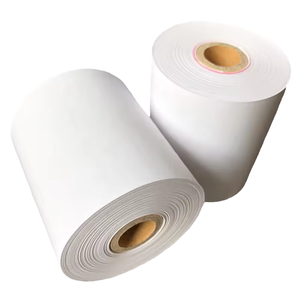 Rouleaux Jumbo de Papier Thermique Gratuits 80M 57x50mm 70g Blanc avec Mandrin Plastique OEM Imprimé, 1 à 500 Feuilles, pour Caisse Enregistreuse TPV - Product Image 1