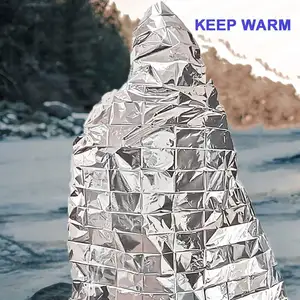 Gewichts verlust Körperwärme Ferninfrarot-Therapie Survival Sauna decke Mylar Thermo folie Notfall decke für Camping im Freien