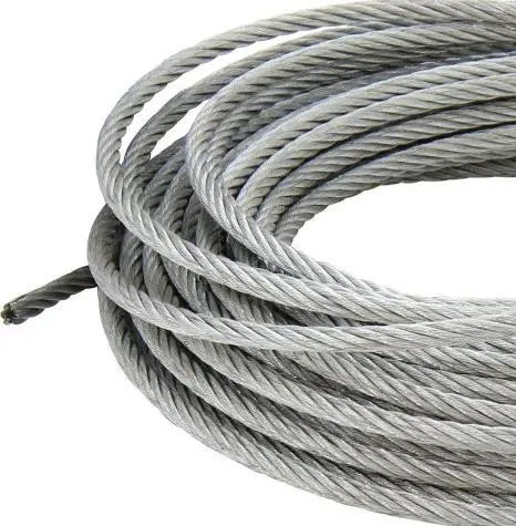 304 SS 15mm Stainless Steel Wire Rope Round Strand Steel Wire Rope Used in Subvertical Lifting of the Wire Rope