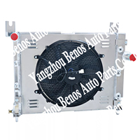 Radiateur de ventilateur de carénage 4ROW pour Ford Grill-Shells 3 "moteur Chevy haché 1933-1934