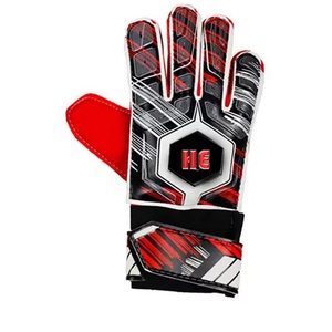 Customised Professional German Latex 4mm Soccer Football Goalkeeper <b>Gloves</b> Outdoor <b>Gloves</b> Red And White color - Product Image 3
