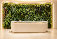 Panneaux de décoration de jardin vertical intérieur-extérieur, mur végétal artificiel, type herbe, fleur pour la décoration de la maison