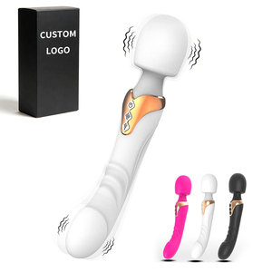 Vibromasseur double tête AV de grande taille, puissant, à double moteur, en silicone, masseur du point G, 10 modes de stimulation pour couple - Product Image 1