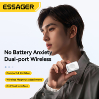 Chargeur sans fil magnétique ESSAGER ES-WC23 en alliage de zinc, mini type C, 5W, chargeur rapide pour montre intelligente Apple iPhone