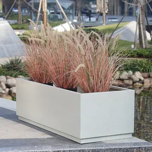 Grands pots <span class=keywords><strong>de</strong></span> fleurs en métal pour décoration extérieure, jardin, plantes - Product Image 1