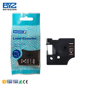 Boyeezon Label Factory 24mm X 7m Blanco sobre negro 53721 Cinta de etiquetas <span class=keywords><strong>Dymo</strong></span> D1 compatible para LabelManager 350/420P/<span class=keywords><strong>450</strong></span>/450D/500TS - Product Image 2