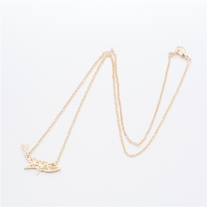 สร้อยคอจี้รูปปลาวาฬน่ารัก สไตล์เรียบง่าย สำหรับผู้หญิง แฟชั่นทันสมัย สร้อยคอแบบโปร่งหลากหลายรูปแบบ เครื่องประดับสร้อยคอ - Product Image 4