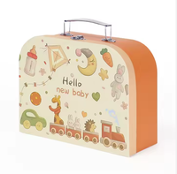 Boîte de rangement en carton recyclé mignonne avec doublure en éponge, étanche et gaufrée, pour jouets de bébé, vêtements, chaussettes et emballage de fourrures