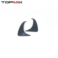 Divisores de Esquina Aerodinámicos para Parachoques Trasero de Fiat Abarth 500 595, Accesorios Decorativos Exteriores para Auto, Resina Fibra Preimpregnada