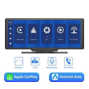 Phổ 10.26inch không dây carplaytouch Màn hình Dashcam GPS navigation 4K 1080P Ống kính kép Dash Cam Android tự động - Product Image 3