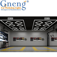 Lumière LED hexagonale rhombique standard ZT2028 pour l'habillage des véhicules, les magasins de polissage, les éclairages de détail, les salles d'exposition de voitures, les garages
