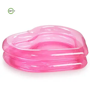 定制大型充气豪华透明粉色心形儿童游泳池可用于球池游泳池总和