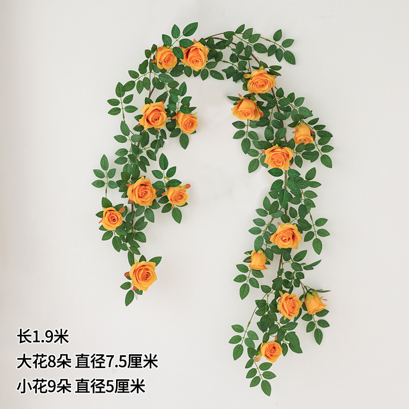 rose vine orange