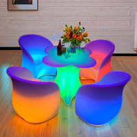 Meilleures ventes : Meubles LED lumineux à piles avec télécommande, nouveau design, pour mariages, tables, chaises, événements, bars et clubs