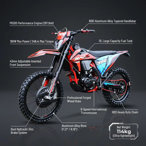 Moto tout-terrain professionnelle pour adultes de 300 cm3, moteur Zongshen PR300, 4 temps, 6 vitesses, <span class=keywords><strong>enduro</strong></span>, motocross, course - Product Image 3