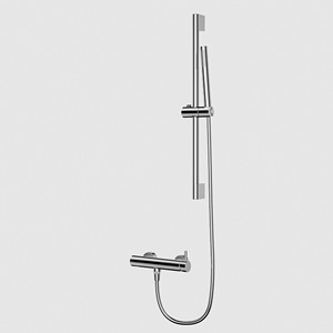 Stainless Steel Shower Set Adjustable Riser Pressure Boosting Handheld Shower Complete Bathroom Kit Easy Cleaning - Product Image 3