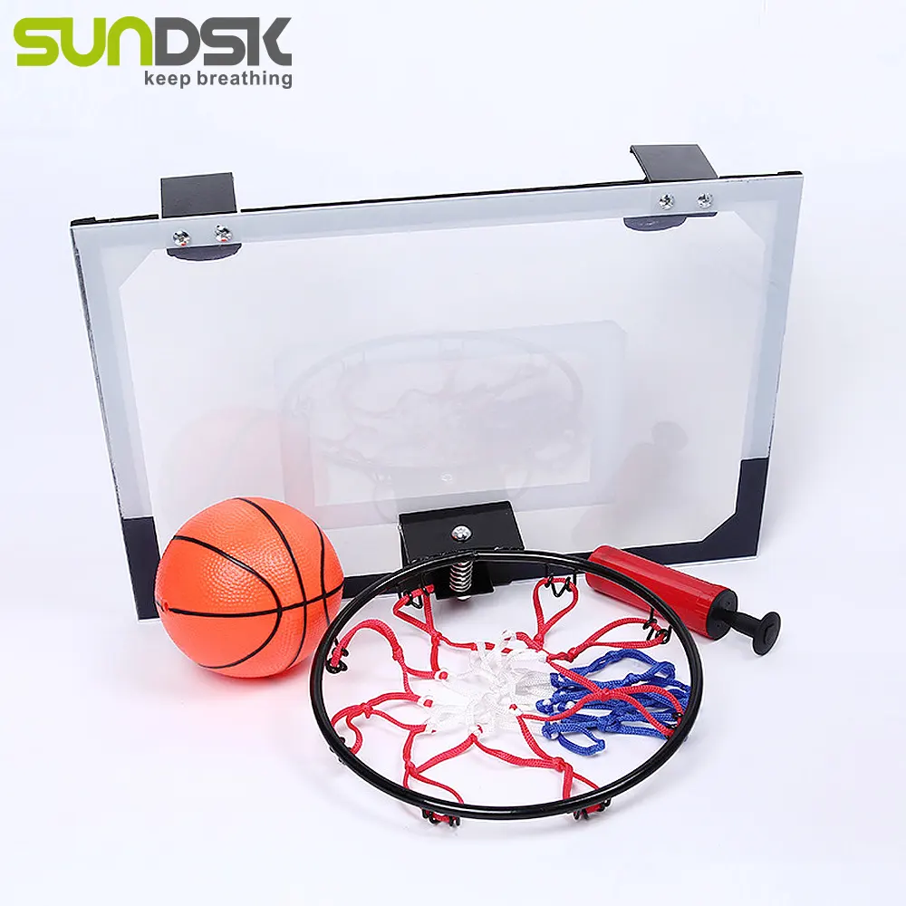 Basketball Hoop Set Custom Hoop Hang on Door Mini Indoor for Kids Custom Print Logo Play Basketball Standard or Customized