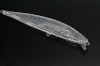 Leurre de pêche dur non peint type Minnow 180mm 37.2g, corps d'appât artificiel, yeux 3D 14mm, 10 pièces, 279 ABS OEM