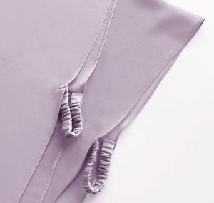 Écharpe en mousseline de soie unie avec perles, réglable et élastique, Zifeng OEM - Product Image 2