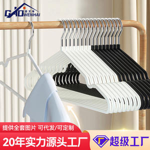 Cintres antidérapants épaissis sans couture Gao Wenhai, organisateur de vêtements à crochet rectangulaire, vente en gros par le fabricant de Wenzhou - Product Image 4