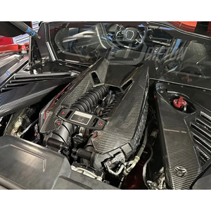 ฝาครอบห้องเครื่องยนต์คาร์บอนไฟเบอร์แท้ 3K/6K/12K สำหรับ Chevrolet Corvette C8 Coupe Z06 ปี 2020-2026 - Product Image 1