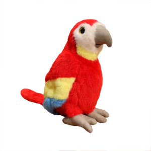 Peluche Animale - Compagno Consolatore - Giocattolo in Peluche Ultra Morbido a Forma di Uccello - 21cm 2 Colori Assortiti Pappagalli Realistici - Product Image 1