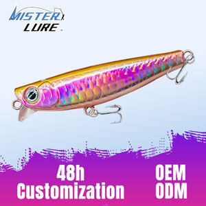 MISTER LURE Esca Minnow per Acque Basse 6,5cm 10,8g per Spigola Trota Pesce Persico Esca Affondante Lenta con Occhi 3D - Product Image 1