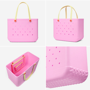 Borsa Tote Aperta in EVA Resistente alla Sabbia, Portatile, Grande Capacità, Impermeabile, Lavabile, per Donna, Spiaggia, Piscina, Viaggi, Esterni Estivi - Product Image 1