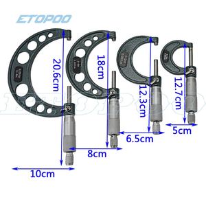 0-4 pollici al di fuori di micrometri in set micrometro 0-1 "1-2" 2-3 "3-4" calibro di spessore - Product Image 2