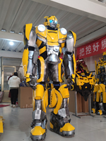 Kostum Cosplay Halloween Robot Kostum Maskot Pesta CosPlay Kostum Pria Pesta Ulang Tahun Paskah Natal