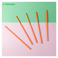 Pailles biodégradables jetables en Pla Non plastique, 5, 6, 7, 8, 10, 12mm, écologiques, personnalisées, vente en gros