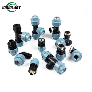 PN16 PP <span class=keywords><strong>selle</strong></span> avec raccord de tuyau en laiton HDPE robinets à bille raccords de COMPRESSION en PP - Product Image 2