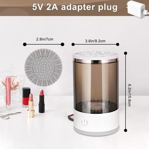 Dispositivo Limpiador de Brochas de Maquillaje Eléctrico de Rotación Automática de 7000 RPM, Conveniente y de Limpieza Rápida - Product Image 3