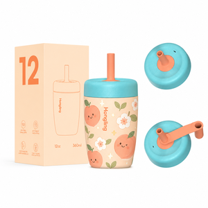 Vaso Infantil Hong Ling con Aislamiento, Libre de BPA, de Metal, con Pajita Flexible Antiderrames, Apto para <span class=keywords><strong>Lavavajillas</strong></span>, Botella de Agua para Niños - Product Image 1