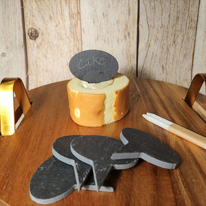 Marqueurs de fromage en <span class=keywords><strong>ardoise</strong></span> en gros, panneaux et étiquettes de fromage noirs avec crayon en <span class=keywords><strong>ardoise</strong></span> blanche - Product Image 3