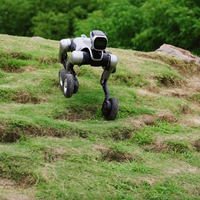 Robot chien quadrupède à roues pour l'éducation, le divertissement, la recherche et la mobilité en extérieur