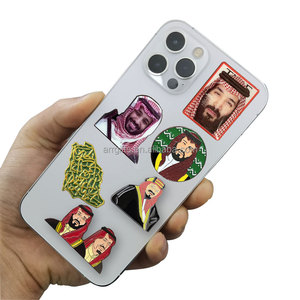 Hotsale Qatar autocollant État du Qatar drapeau carte blason magnétique téléphone portable autocollant fabricant - Product Image 5