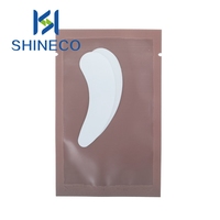 SHINECO STY-09 Ballerina Private Label Gold Finish Lash Eye Gel Pads Sheet OEM Eyelash Extensions Film Coated Non-Weaved Cloth