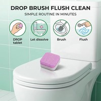 Tablettes nettoyantes automatiques pour toilettes, désodorisantes et détartrantes, blocs nettoyants pratiques pour cuvettes de toilettes, pour le nettoyage de la salle de bain