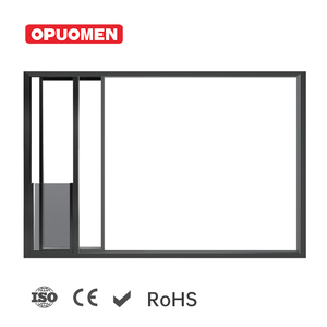 Cadre en aluminium coupe-vent d'impact d'ouragan haute performance Fenêtre panoramique coulissante à rupture thermique en verre à faible émissivité - Product Image 5