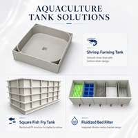 Système de bassin carré personnalisable pour l'élevage de crevettes, de tortues et de koïs – Équipement d'aquaculture et de pisciculture