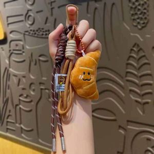 Stock on Hand Plush Keychain Bag Mobile Phone Charm with Food Plush Bread Croissant Plushies Toy Keychain - Product Image 6